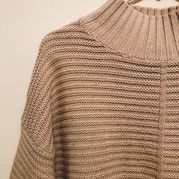 Topshop Ribbed Mock Neck Sweater - Picture 3 of 5